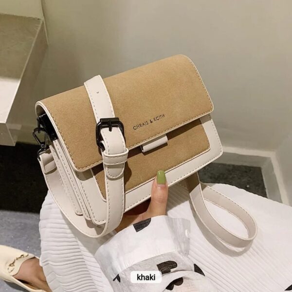 Square Bag Frosted Wide Shoulder Strap Tas Solid Color Handbag Versatile Trend High Texture Shoulder Bag - TPLB011 - Image 5