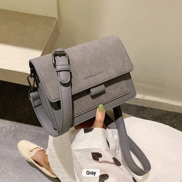 Square Bag Frosted Wide Shoulder Strap Tas Solid Color Handbag Versatile Trend High Texture Shoulder Bag - TPLB011 - Image 3